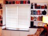 cozy window seat and book shelves