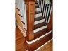 handcrafted staircase - newel post and custom curve